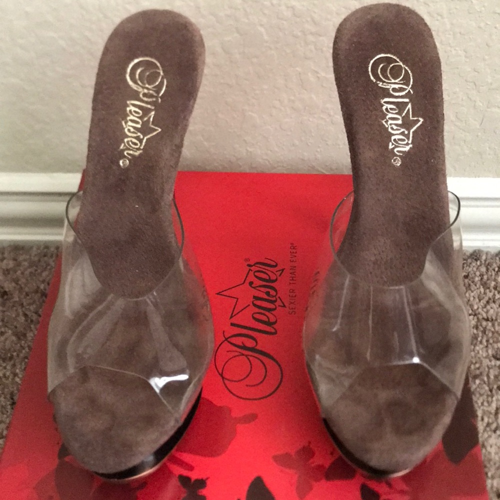 Bronze Pleaser Heels